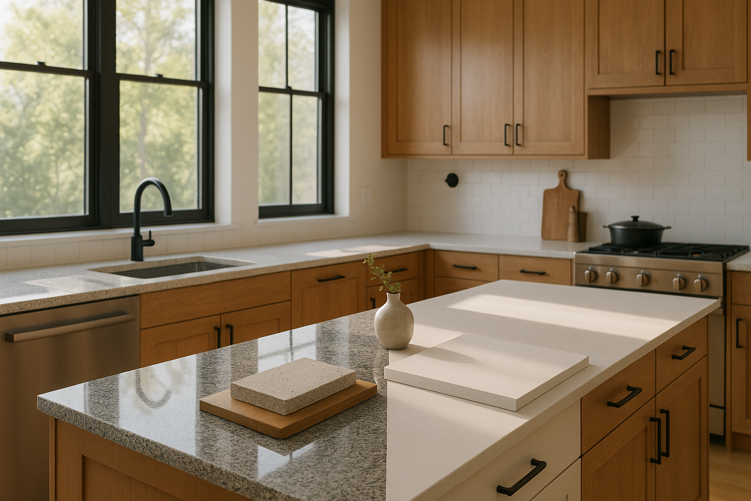 Granite kitchen worktops vs Corian: find your perfect fit